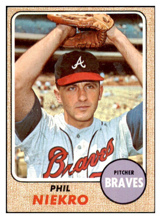 1968 Topps Baseball #257 Phil Niekro Braves EX-MT 505688
