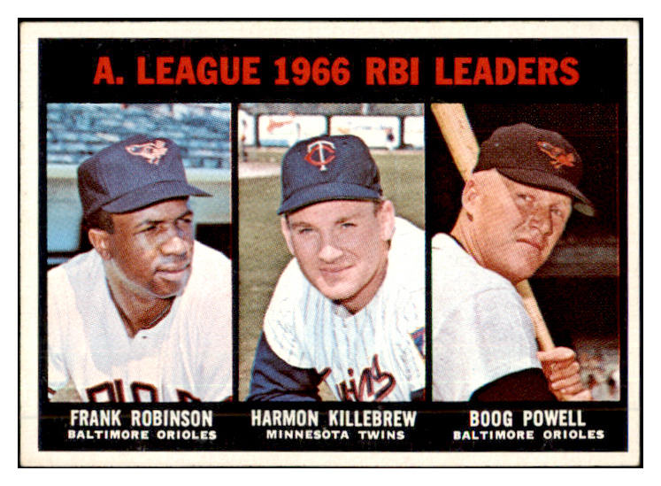 1967 Topps Baseball #241 A.L. RBI Leaders Robinson EX-MT 505696