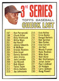 1967 Topps Baseball #191 Checklist 3 Willie Mays EX-MT 505701