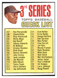 1967 Topps Baseball #191 Checklist 3 Willie Mays EX-MT 505702