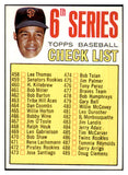 1967 Topps Baseball #454 Checklist 6 Juan Marichal EX-MT 505703