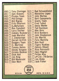 1967 Topps Baseball #454 Checklist 6 Juan Marichal EX-MT 505703