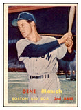 1957 Topps Baseball #342 Gene Mauch Red Sox EX 505729