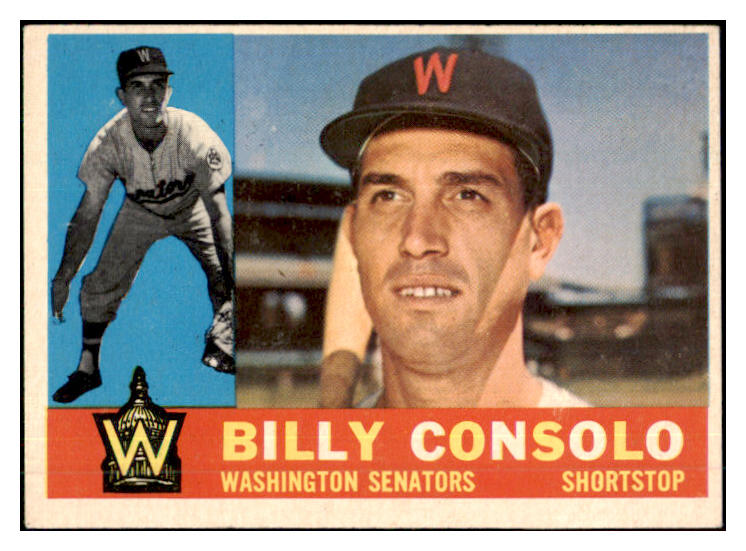 1960 Topps Baseball #508 Billy Consolo Senators EX-MT 505731