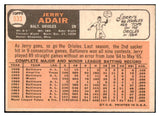 1966 Topps Baseball #533 Jerry Adair Orioles EX 505744