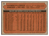 1972 Topps Baseball #051 Harmon Killebrew Twins EX-MT 505775