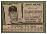 1971 Topps Baseball #750 Denny McLain Senators EX 505795