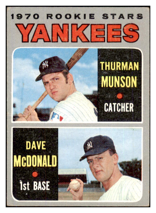 1970 Topps Baseball #189 Thurman Munson Yankees VG-EX 505802