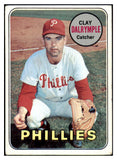 1969 Topps Baseball #151 Clay Dalrymple Phillies VG-EX Variation 505812