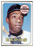 1969 Topps Baseball #208 Donn Clendenon Expos EX Variation 505813