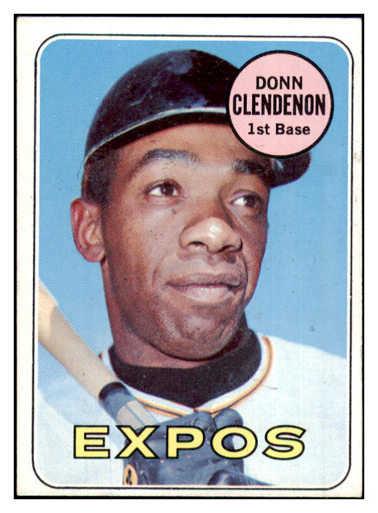 1969 Topps Baseball #208 Donn Clendenon Expos EX Variation 505814