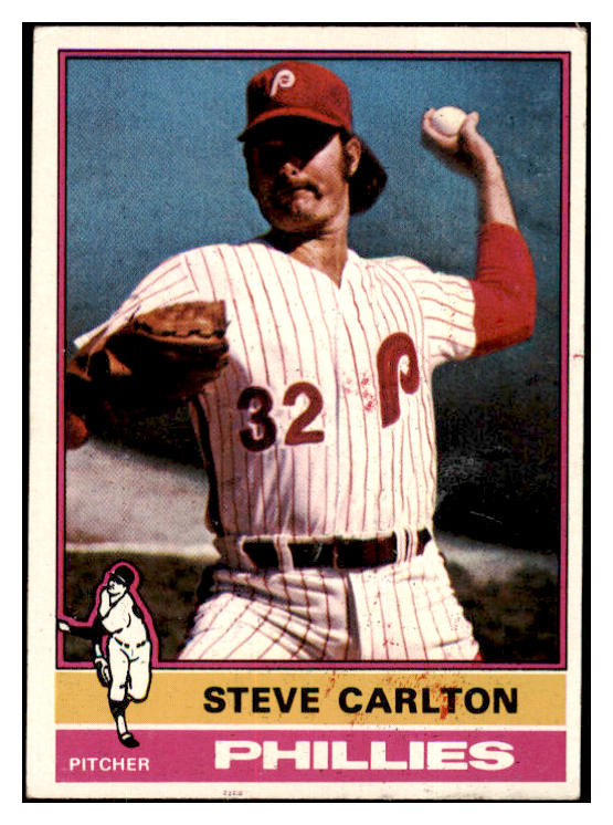 1976 Topps Baseball #355 Steve Carlton Phillies EX 505818