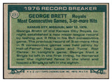 1977 Topps Baseball #231 George Brett RB Royals EX-MT 505876