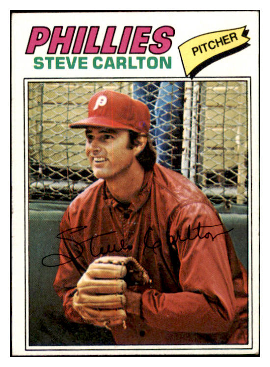 1977 Topps Baseball #110 Steve Carlton Phillies EX 505879