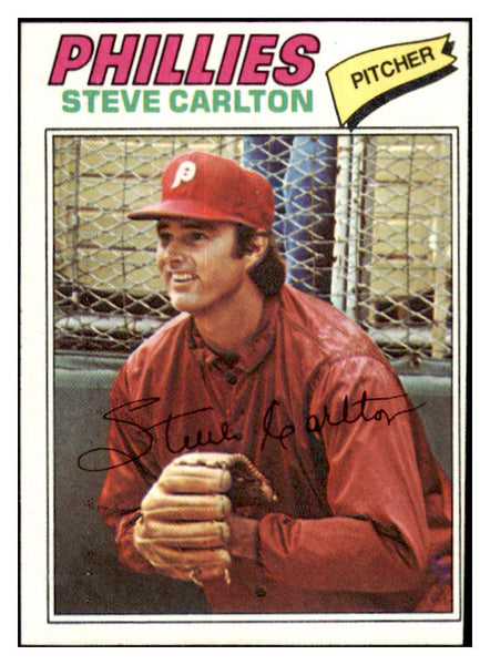 1977 Topps Baseball #110 Steve Carlton Phillies EX 505881