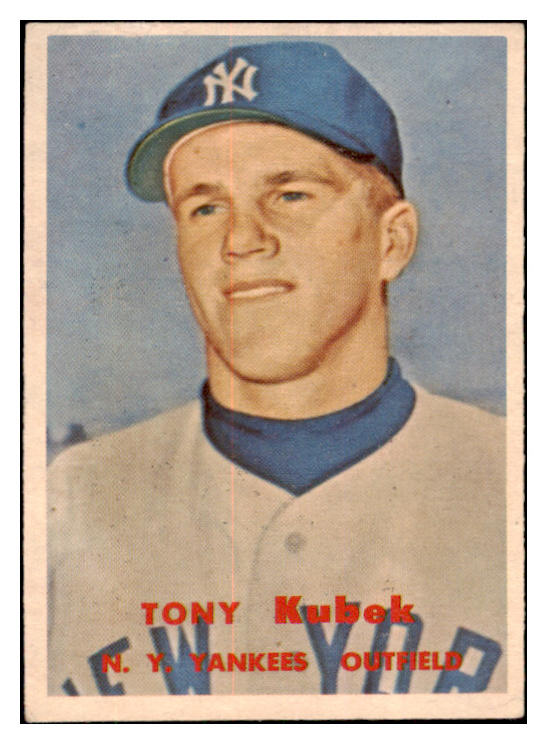 1957 Topps Baseball #312 Tony Kubek Yankees VG-EX 505889