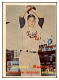 1957 Topps Baseball #277 Johnny Podres Dodgers VG-EX 505891