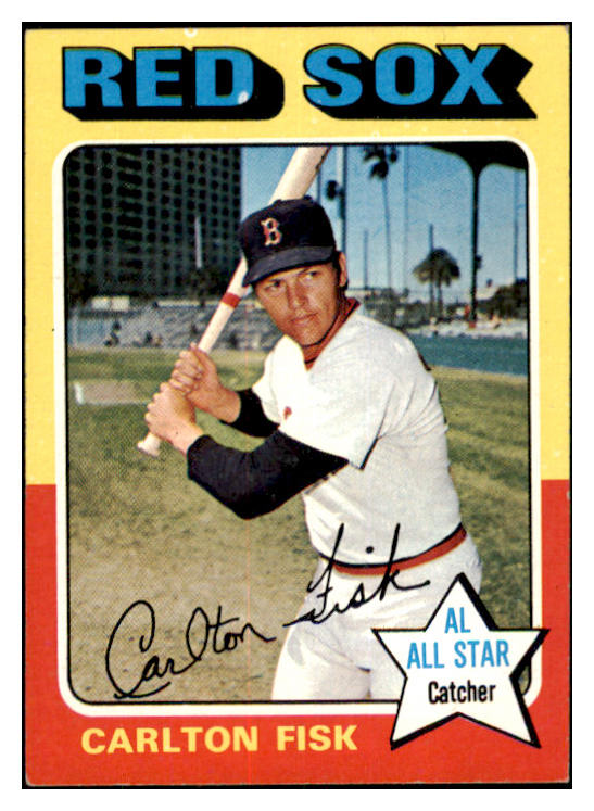 1975 Topps Baseball #080 Carlton Fisk Red Sox EX-MT 505912