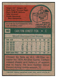 1975 Topps Baseball #080 Carlton Fisk Red Sox EX-MT 505912