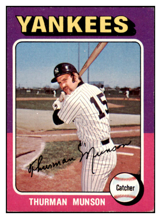 1975 Topps Baseball #020 Thurman Munson Yankees EX-MT 505939