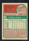 1975 Topps Baseball #020 Thurman Munson Yankees EX-MT 505941