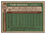 1976 Topps Baseball #600 Tom Seaver Mets EX-MT 505951