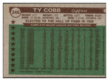 1976 Topps Baseball #346 Ty Cobb ATG Tigers EX-MT 505968