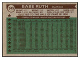 1976 Topps Baseball #345 Babe Ruth ATG Yankees EX-MT 505971