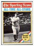 1976 Topps Baseball #345 Babe Ruth ATG Yankees EX 505972