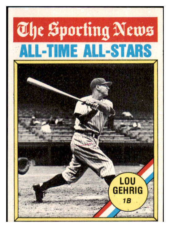 1976 Topps Baseball #341 Lou Gehrig ATG Yankees EX-MT 505973