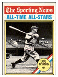 1976 Topps Baseball #341 Lou Gehrig ATG Yankees EX-MT 505973