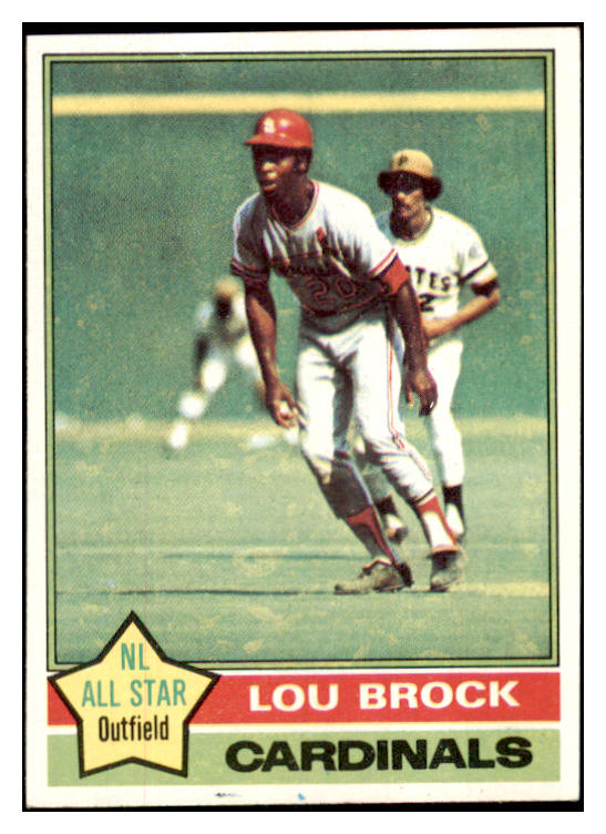 1976 Topps Baseball #010 Lou Brock Cardinals EX-MT 505976