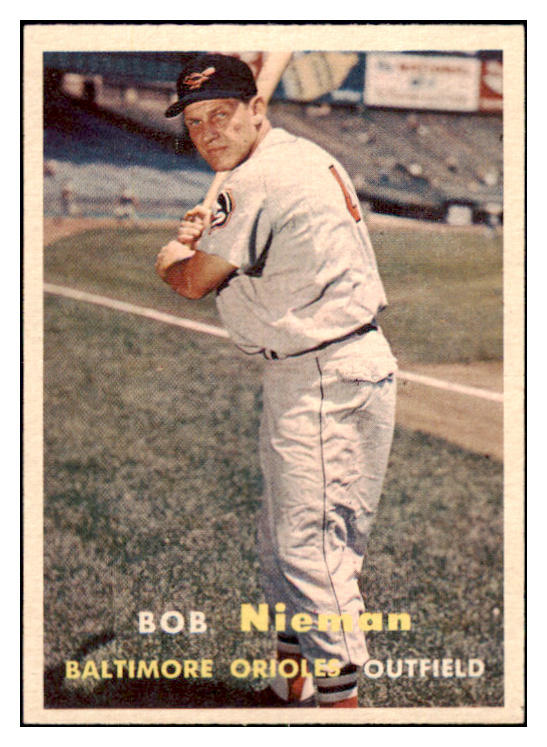 1957 Topps Baseball #014 Bob Nieman Orioles EX-MT 505980