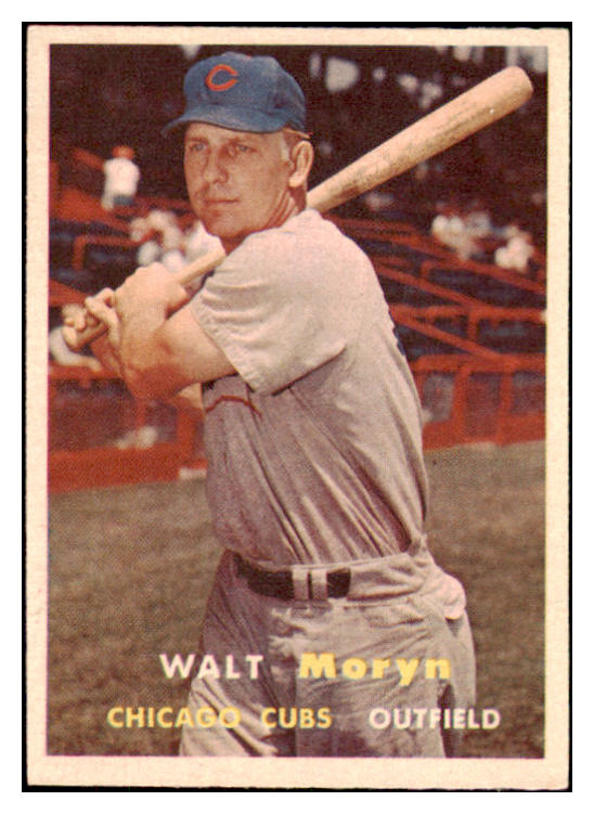 1957 Topps Baseball #016 Walt Moryn Cubs EX-MT 505981