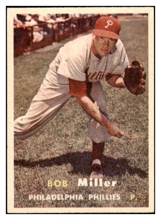 1957 Topps Baseball #046 Bob Miller Phillies EX-MT 505991