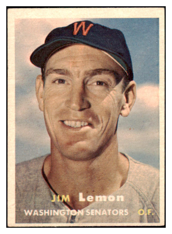 1957 Topps Baseball #057 Jim Lemon Senators EX-MT 505996