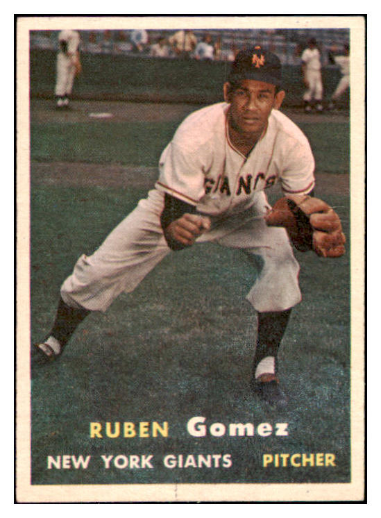 1957 Topps Baseball #058 Ruben Gomez Giants EX-MT 505997