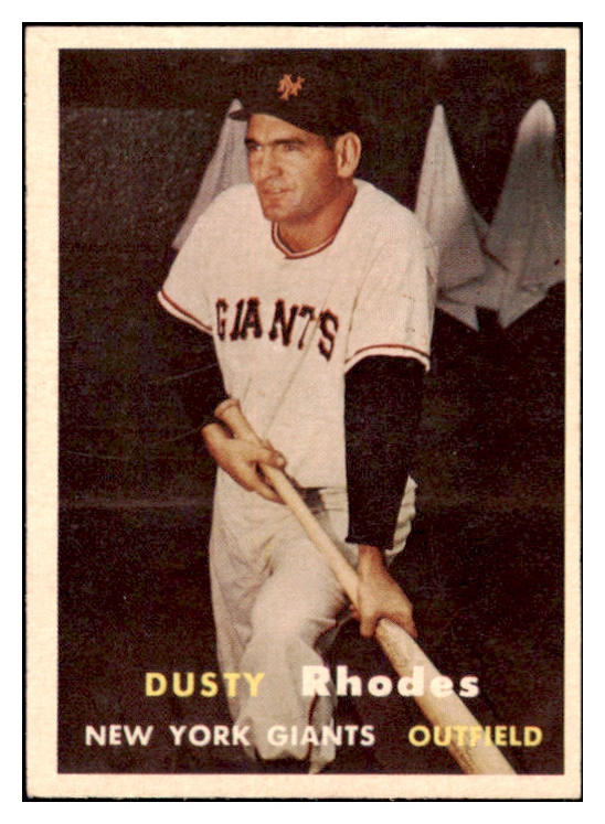 1957 Topps Baseball #061 Dusty Rhodes Giants EX-MT 505998