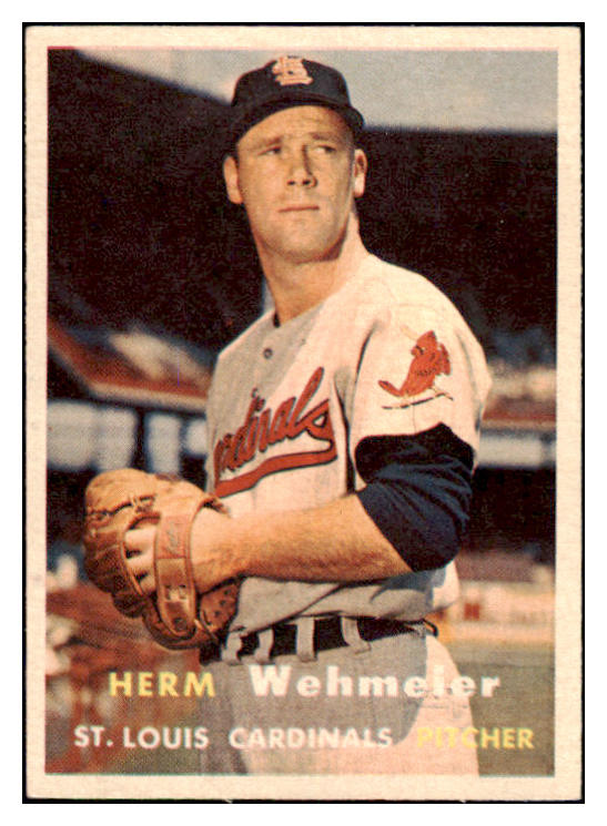 1957 Topps Baseball #081 Herm Wehmeier Cardinals EX-MT 506010