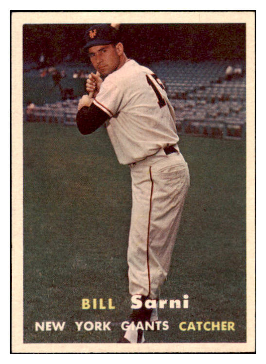 1957 Topps Baseball #086 Bill Sarni Giants EX-MT 506012