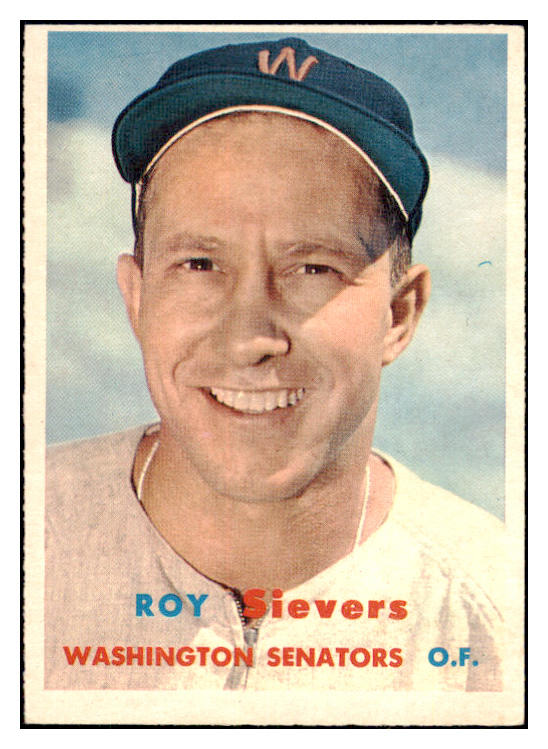 1957 Topps Baseball #089 Roy Sievers Senators EX-MT 506013