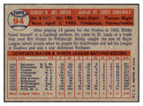 1957 Topps Baseball #094 Bobby Del Greco Cardinals EX-MT 506015