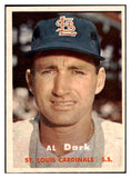 1957 Topps Baseball #098 Al Dark Cardinals EX-MT 506016