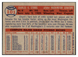 1957 Topps Baseball #101 Chuck Stobbs Senators EX-MT 506017