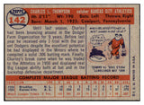 1957 Topps Baseball #142 Charley Thompson A's EX-MT 506031