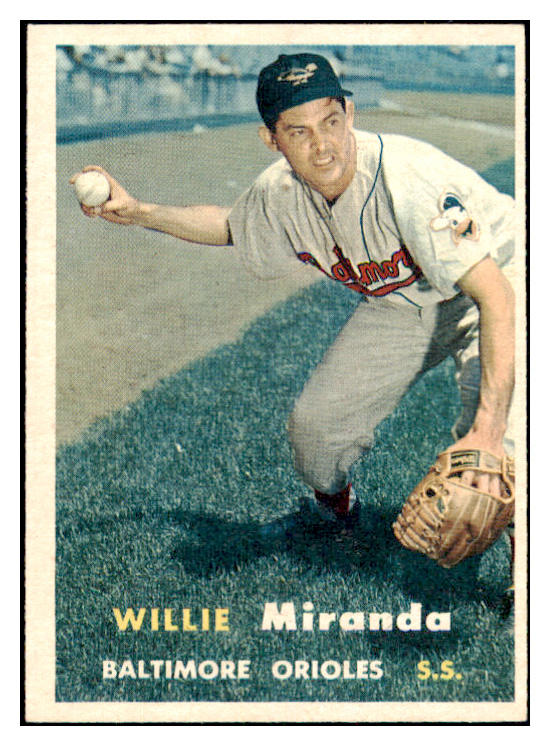 1957 Topps Baseball #151 Willie Miranda Orioles EX-MT 506035