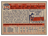 1957 Topps Baseball #179 Ernie Oravetz Senators EX-MT 506040