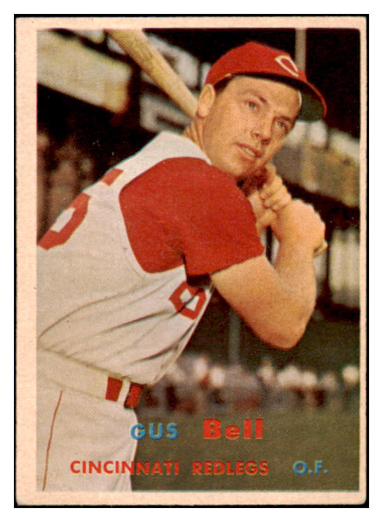 1957 Topps Baseball #180 Gus Bell Reds EX-MT 506042