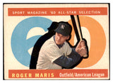 1960 Topps Baseball #565 Roger Maris A.S. Yankees VG-EX 506053