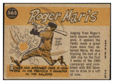 1960 Topps Baseball #565 Roger Maris A.S. Yankees VG-EX 506053